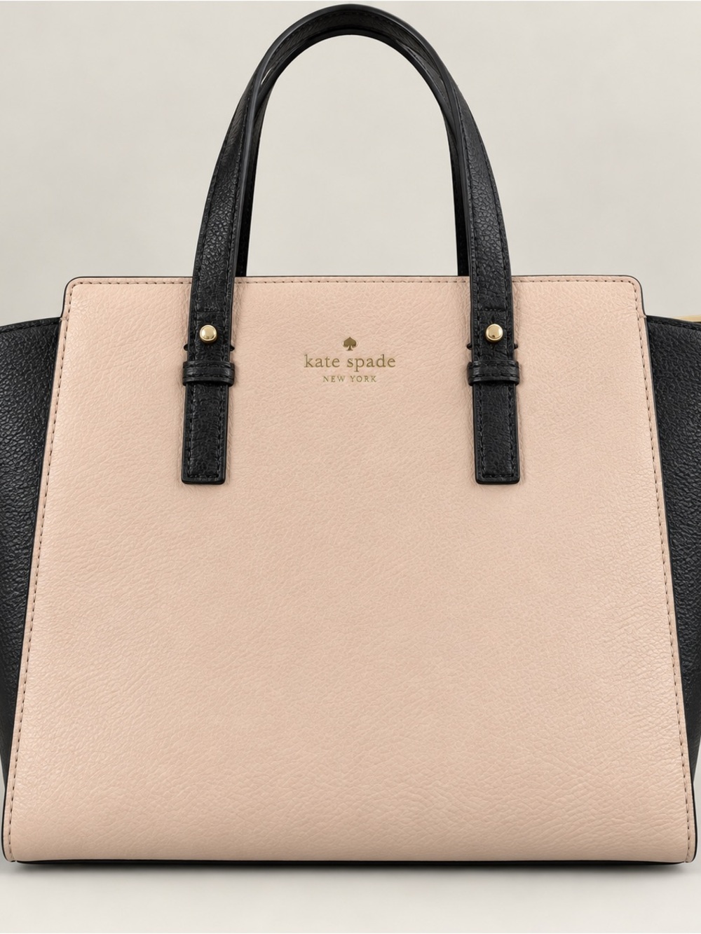 kate spade Blush and Black Two-Tone Satchel